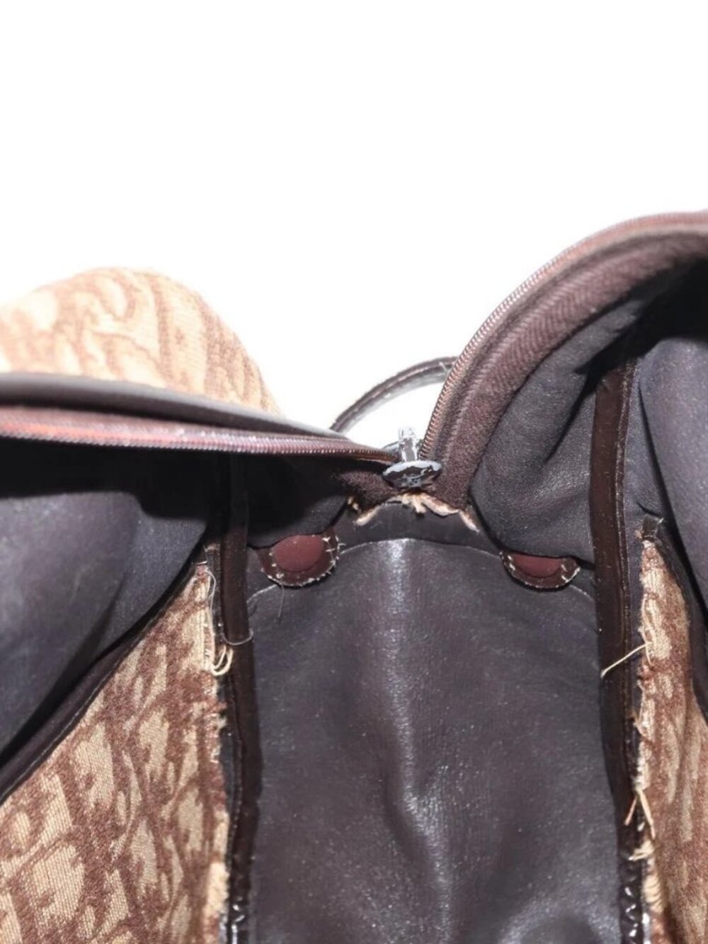 Christian Dior Trotter Canvas Shoulder Bag Brown Auth 156003 - Picture 11 of 16
